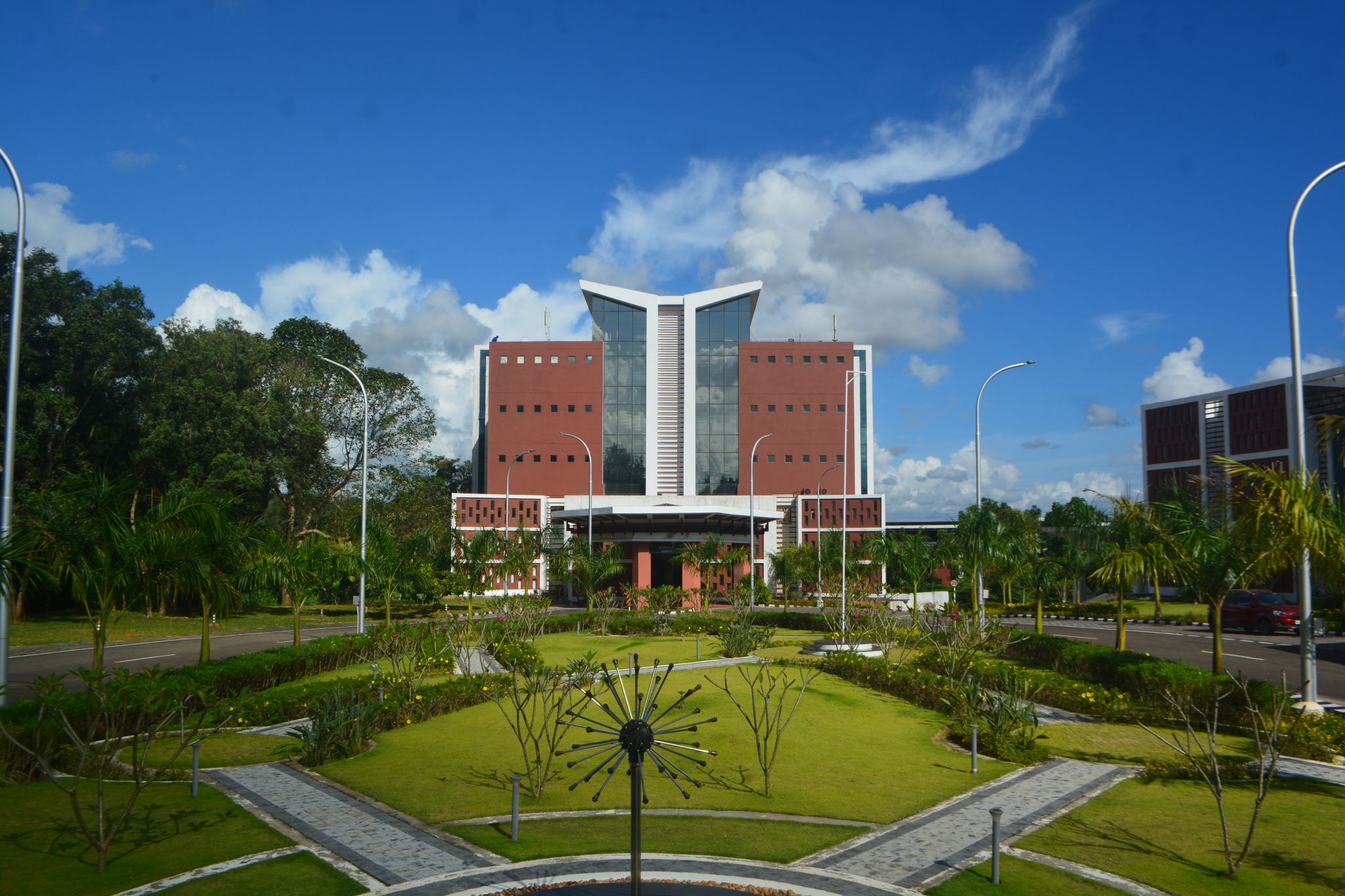 Lush green campus of IIST