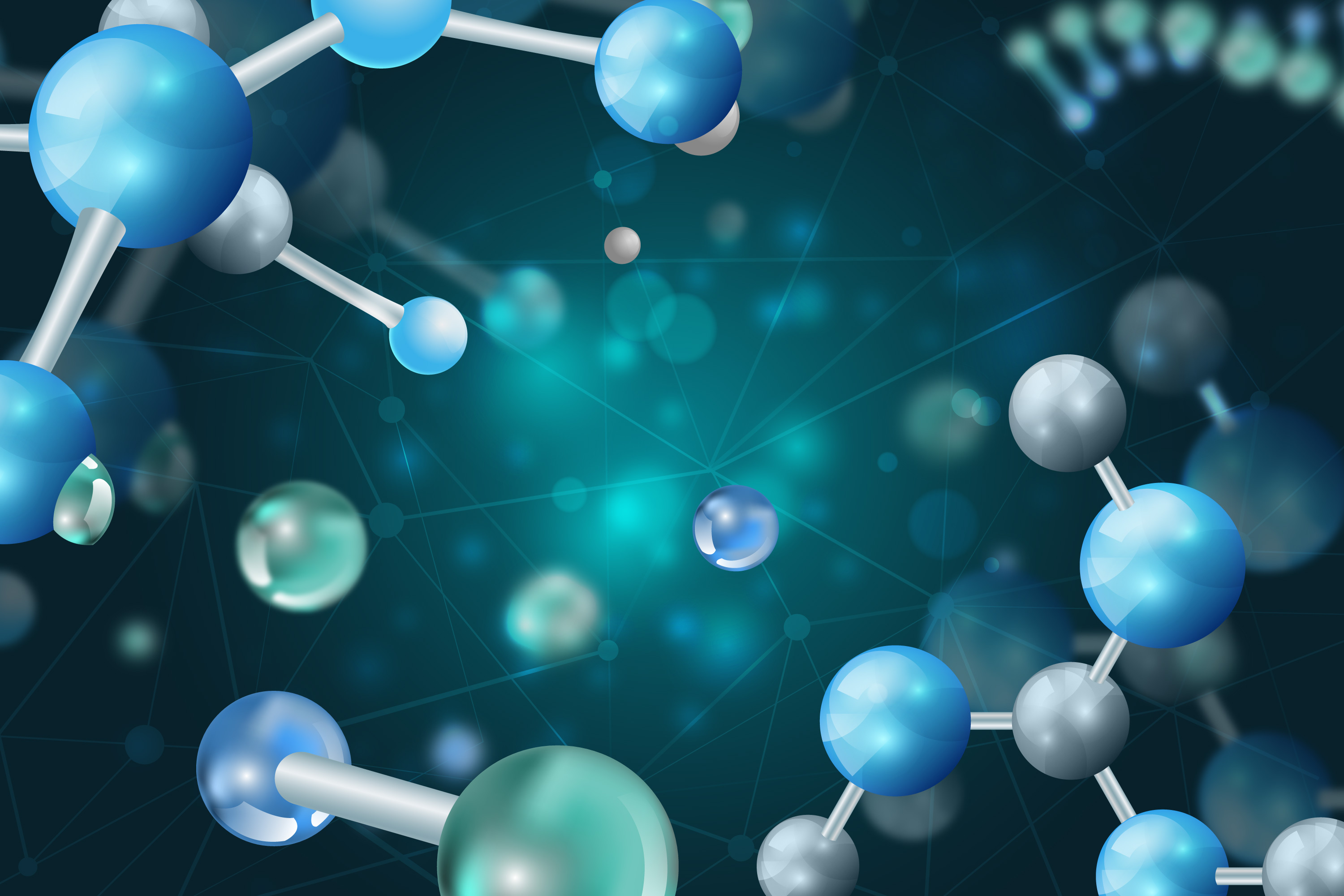 Abstract image representing materials science and research